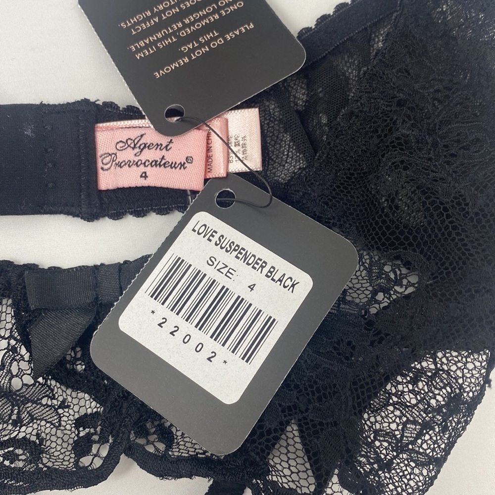 Agent Provocateur Love Black Suspender NWT - Picture 13 of 14